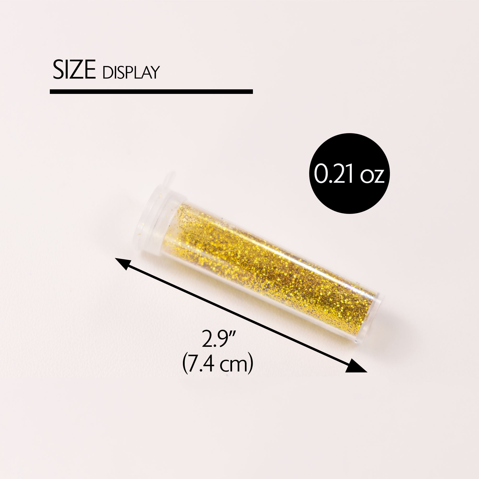 0.21 oz (6g) 5 Primary Color Glitter Shaker