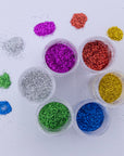 0.28 oz (8g) 4 Primary Color Glitter Shaker