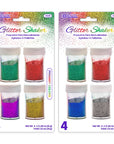 0.28 oz (8g) 4 Primary Color Glitter Shaker