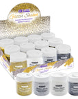 2 oz (56.6g) Gold and Monochrome Glitter Shaker