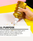6.76 FL OZ (200 mL) Iridescent/Silver/Gold Color Glitter Glue