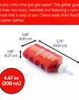 6.76 FL OZ (200 mL) Classic Color Glitter Glue
