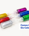 0.67 FL OZ (20 mL) 6 Classic Color Glitter Glue