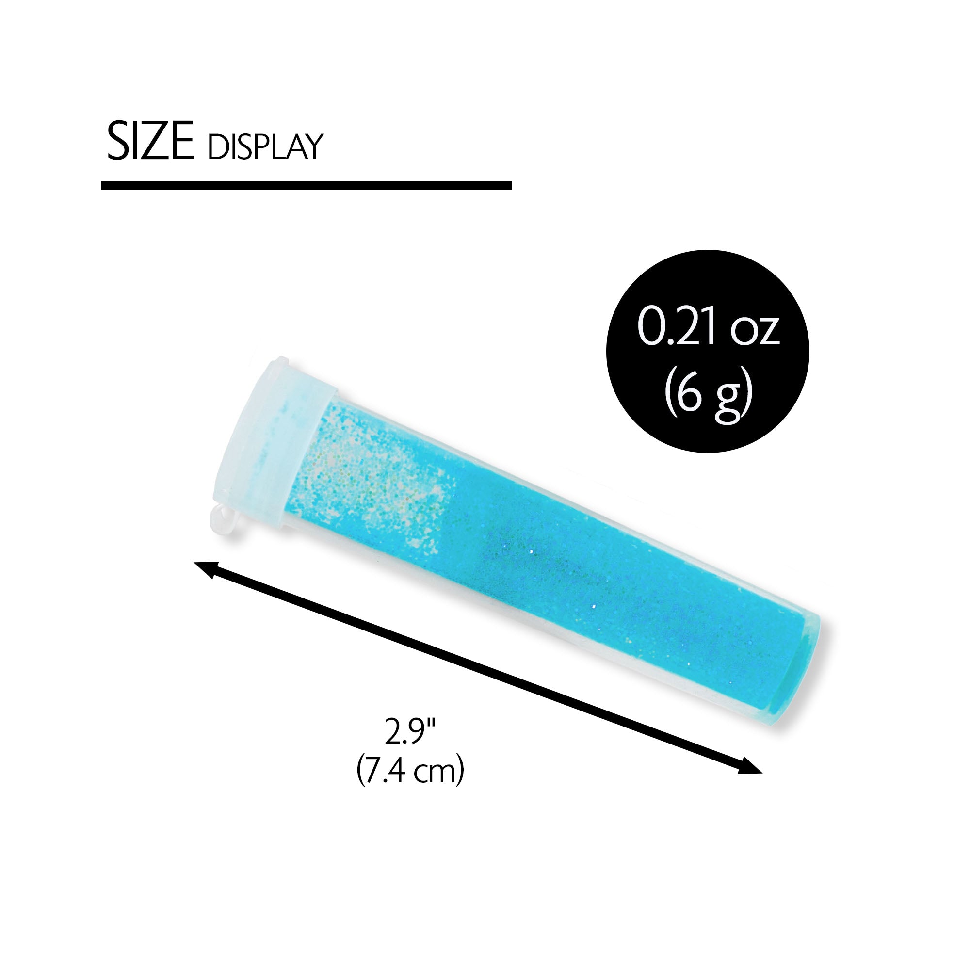 0.21 oz (6g) 5 Neon Color Glitter Shaker