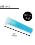 0.21 oz (6g) 5 Neon Color Glitter Shaker