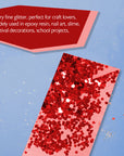 1lb / 16 oz Red Glitter