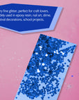 1lb / 16 oz Blue Glitter