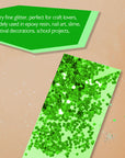 1lb / 16 oz Green Glitter