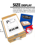 8.5" X 11" Full Sheet White Multipurpose Labels (10/Pack)