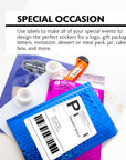 8.5" X 11" Full Sheet White Multipurpose Labels (10/Pack)