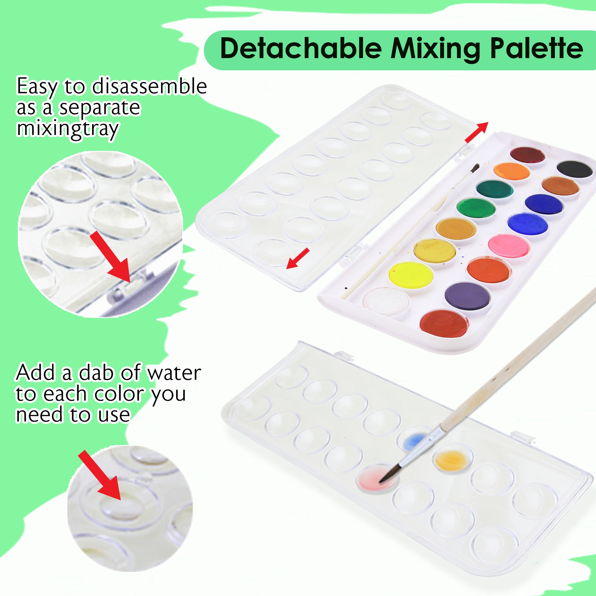 16 Ct. Watercolor w/ Brush
