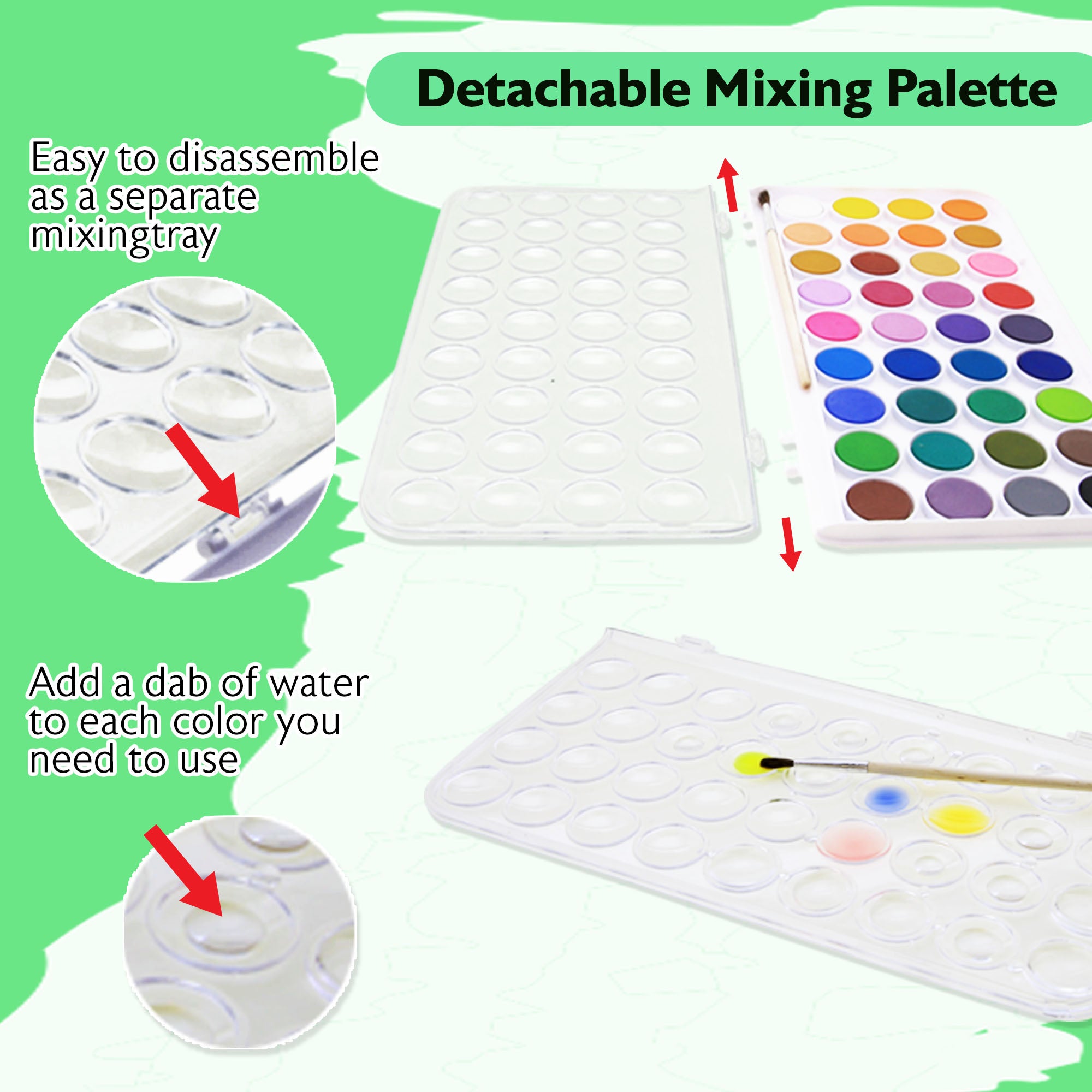 36 Ct. Watercolor w/ Brush