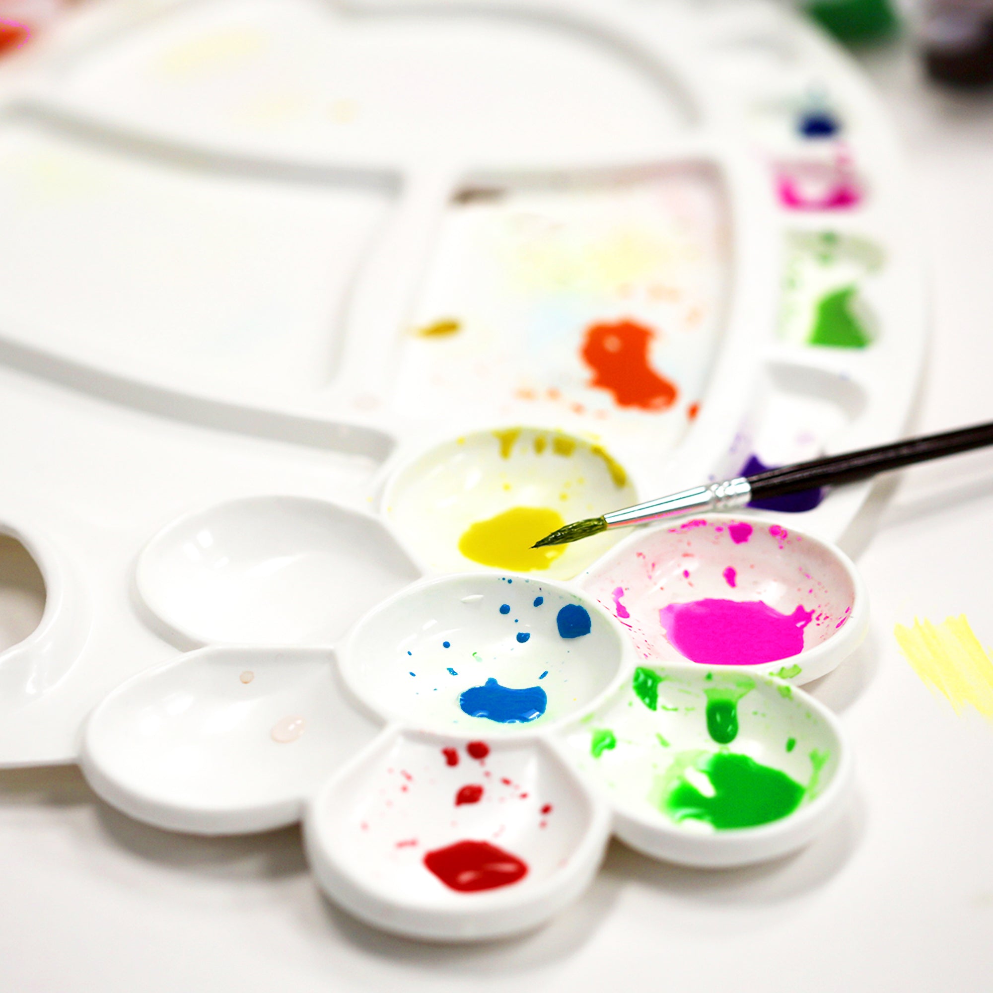 0.17 FL OZ (5 mL) 12 Color Kid's Paint w/ Brush