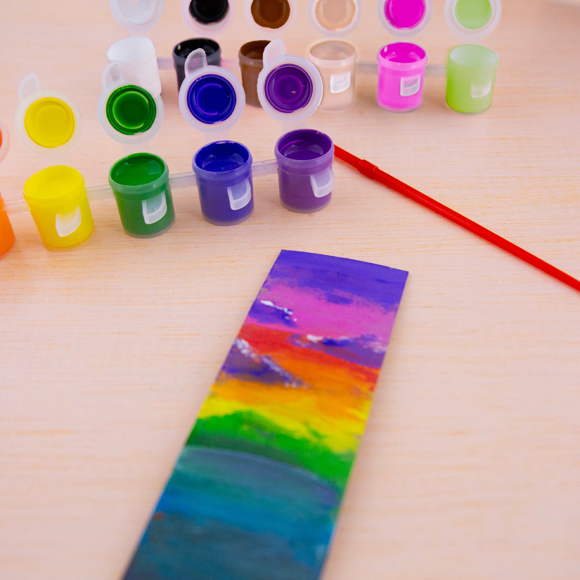 0.17 FL OZ (5 mL) 12 Color Kid's Paint w/ Brush