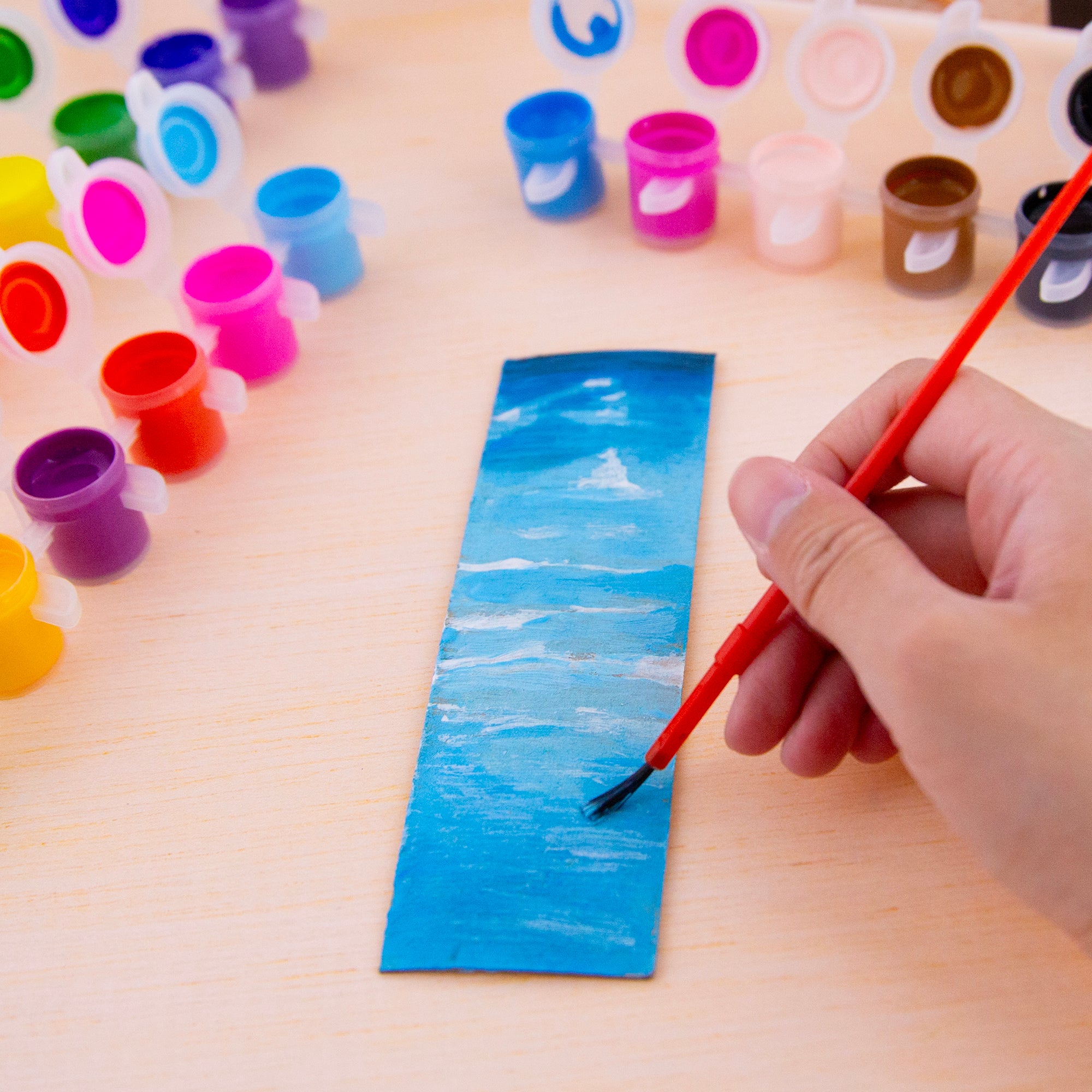 0.17 FL OZ (5 mL) 18 Color Kid's Paint w/ Brush