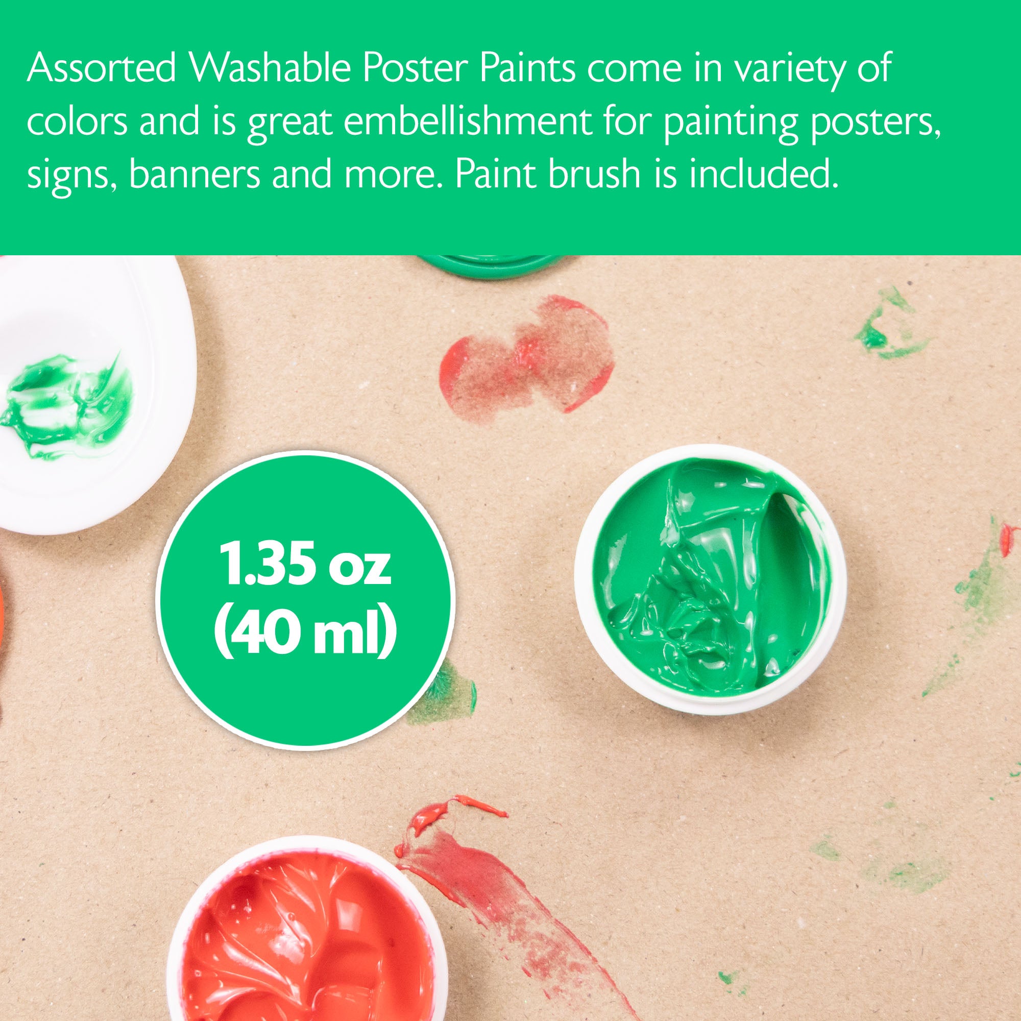 1.35 FL OZ (40 mL) 4 Color Fingerpaint