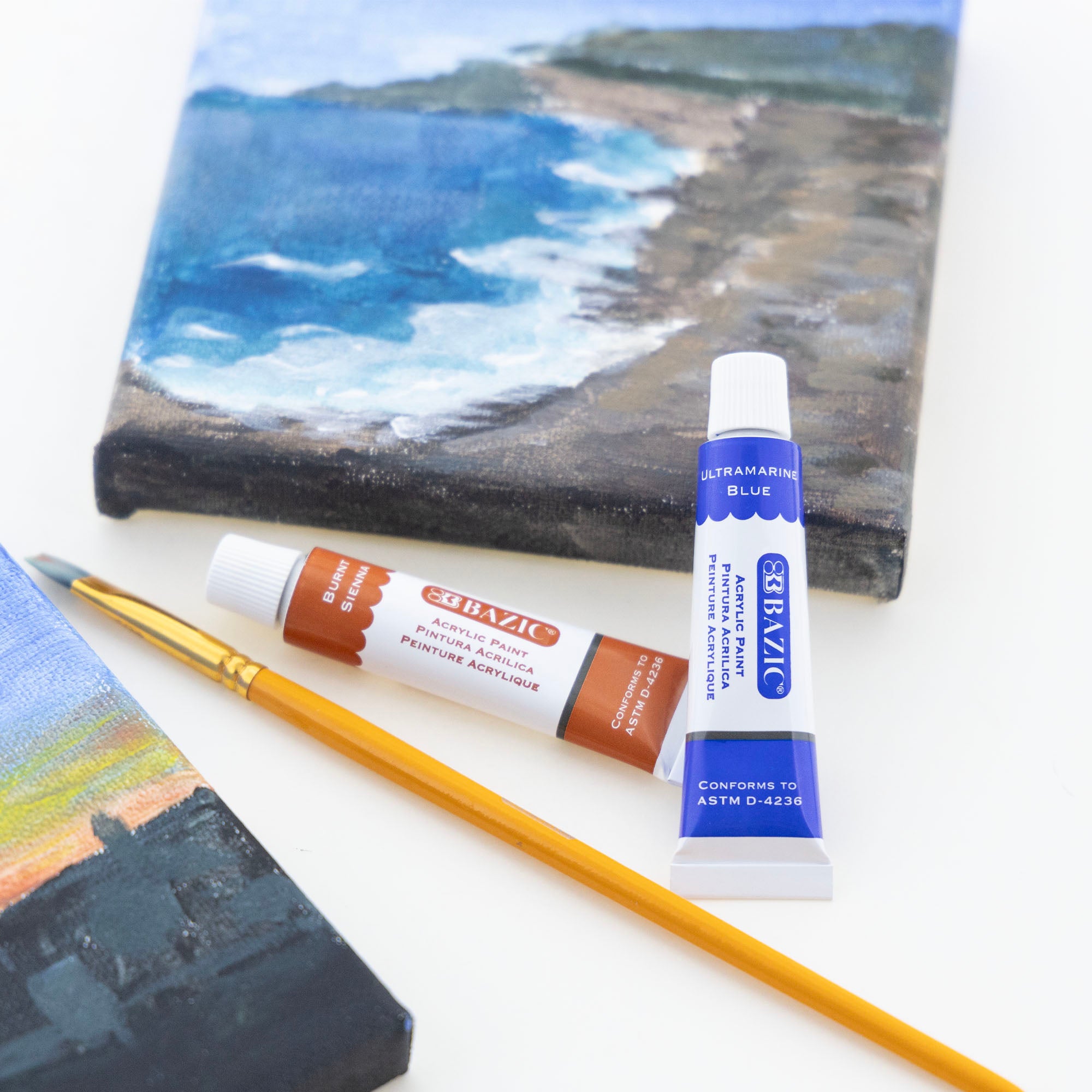 0.4 FL OZ (12 mL) 12 Colors Acrylic Paint