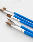Flat Natural Hair Paint Brush (5/Pack)