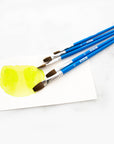 Flat Natural Hair Paint Brush (5/Pack)