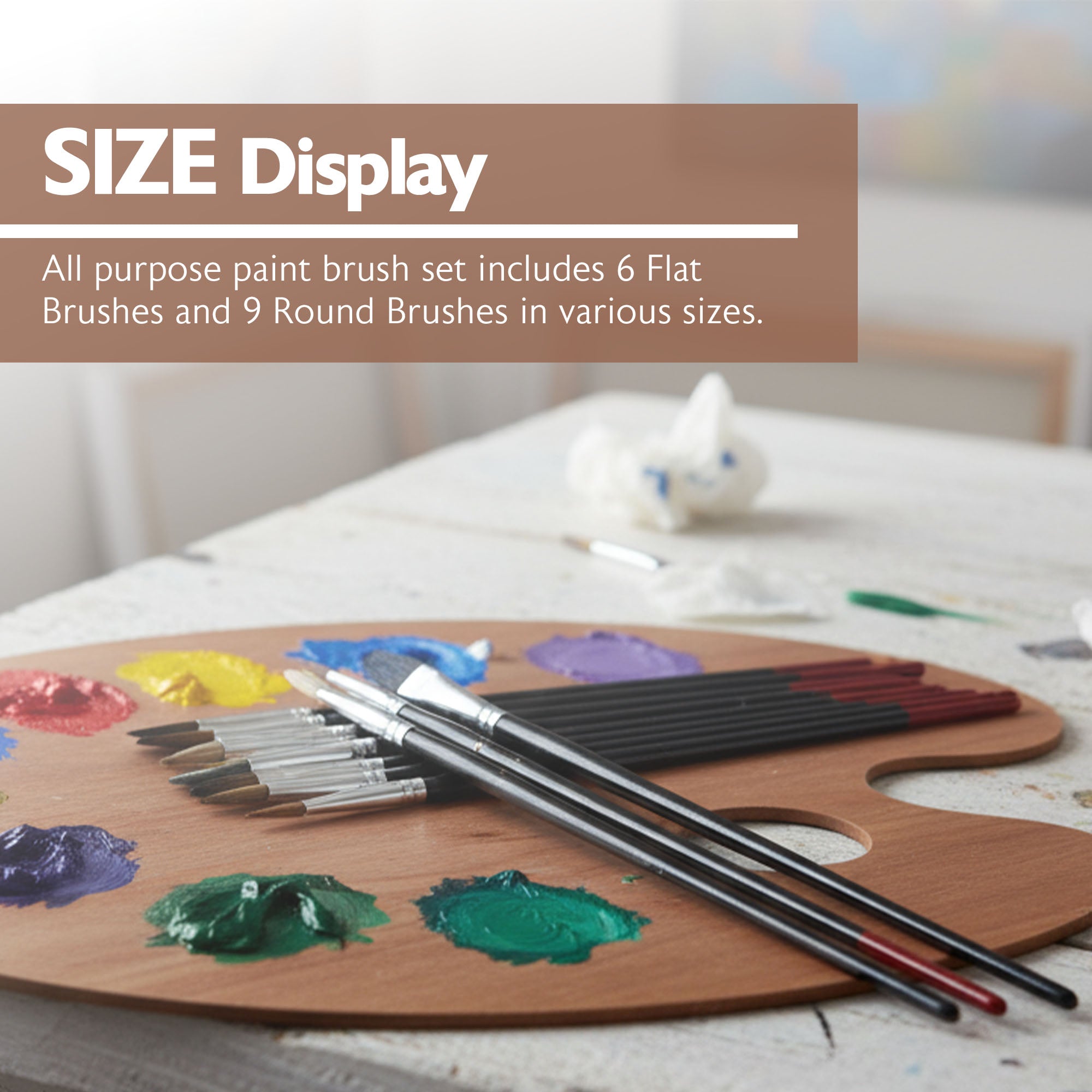 All Purpose Paint Brush (15/Pack)