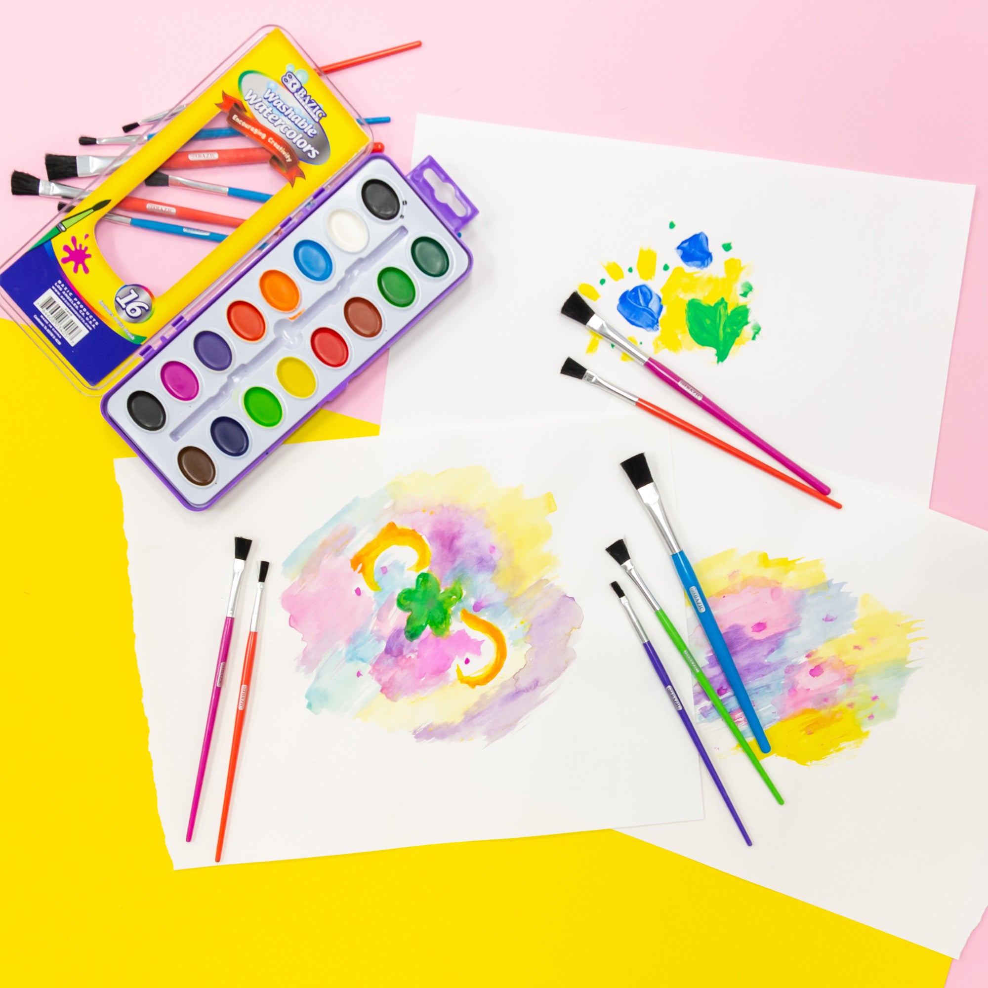 Asst. Size Kid's Paint Brush Set (5/Pack)