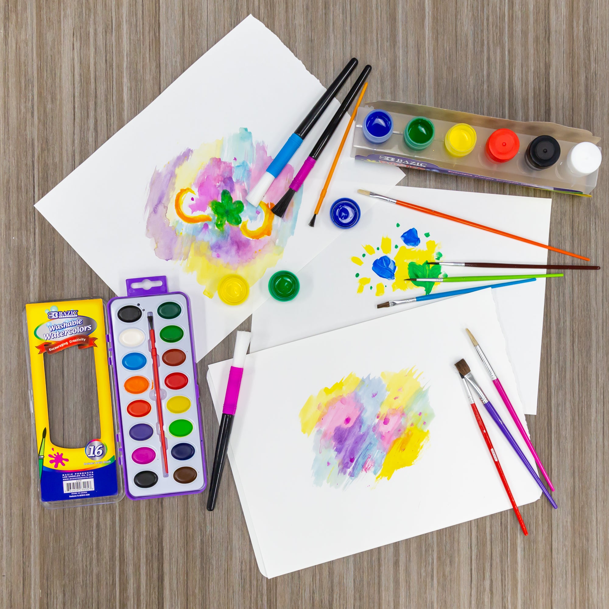 Asst. Size Kid's Paint Brush Set (5/Pack)