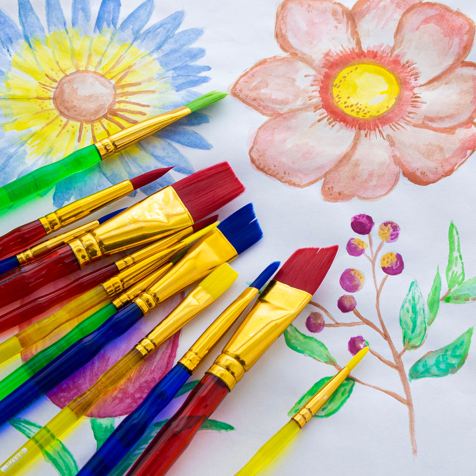 12-pieces Assorted Artist Paint Brush