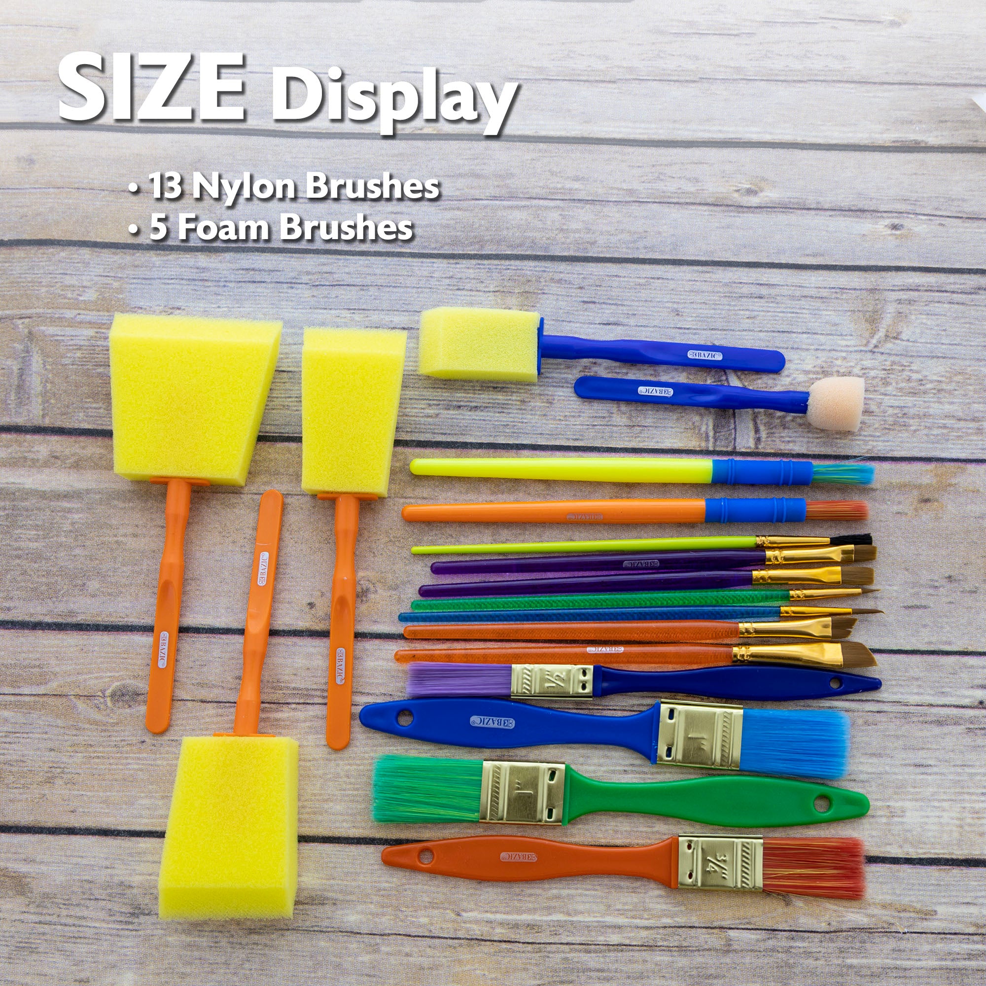 18-pieces Assorted Artist Paint Brush