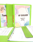 Binder View 0.5" Lime Green 3-Ring w/ 2-Pockets