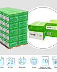 TREE FREE (92) 8.5" X 11" White Copy Paper (10 Reams/Case)