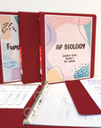 1.5" Burgundy 3-Ring View Binder w/ 2-Pockets