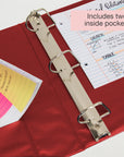 2" Burgundy Slant-D Ring View Binder w/ 2-Pockets