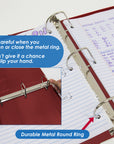 2" Burgundy Slant-D Ring View Binder w/ 2-Pockets