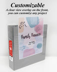 2" Grey Slant-D Ring View Binder w/ 2-Pockets