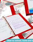 2" Red Slant-D Ring View Binder w/ 2-Pockets
