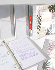 3" Grey Slant-D Ring View Binder w/ 2-Pockets