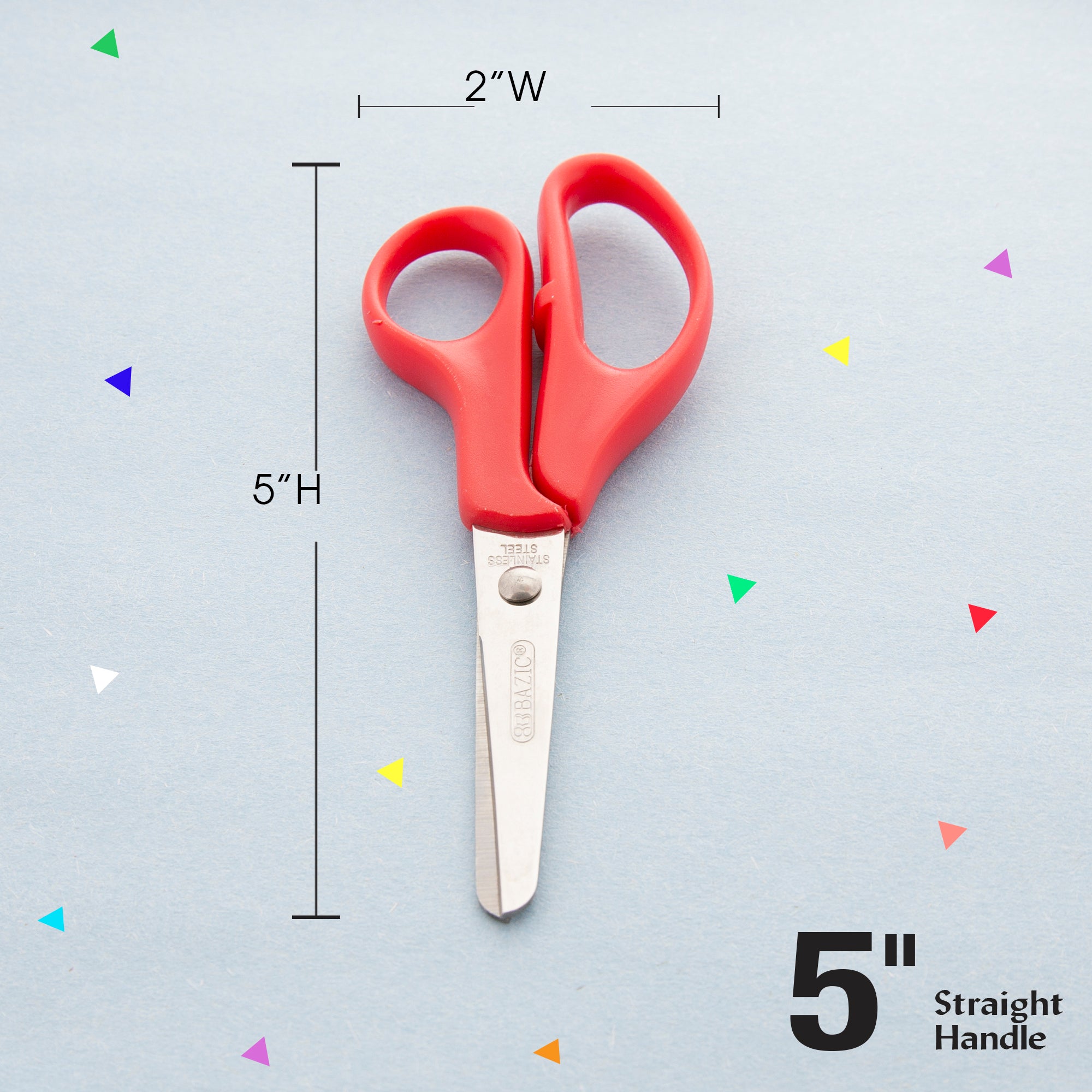 5" Blunt Tip School Scissors (BULK)