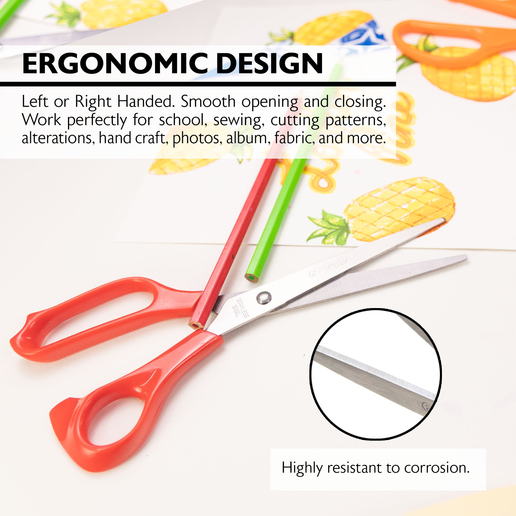 8" Classic Stainless Steel Scissors