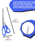 8" Classic Bent Handle Stainless Steel Scissors