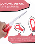 8" Classic Bent Handle Stainless Steel Scissors