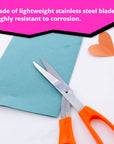 8" Classic Bent Handle Stainless Steel Scissors