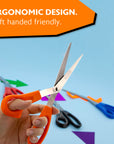 8" Classic Left Handed Bent Stainless Steel Scissors