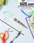 8" Pastel Axicia Grip Multipurpose Stainless Steel Scissors