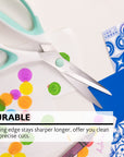8" Pastel Axicia Grip Multipurpose Stainless Steel Scissors