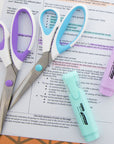8" Pastel Axicia Grip Multipurpose Stainless Steel Scissors