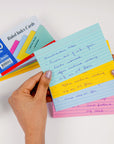 100 Ct. 3" X 5" Ruled Colored Index Card