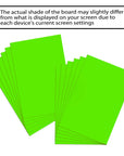 22" X 28" Fluorescent Green Poster Board