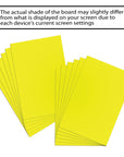 22" X 28" Fluorescent Yellow Poster Board