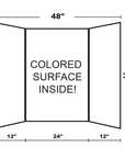 36" X 48" Assorted Color Tri-Fold Corrugated Presentation Board
