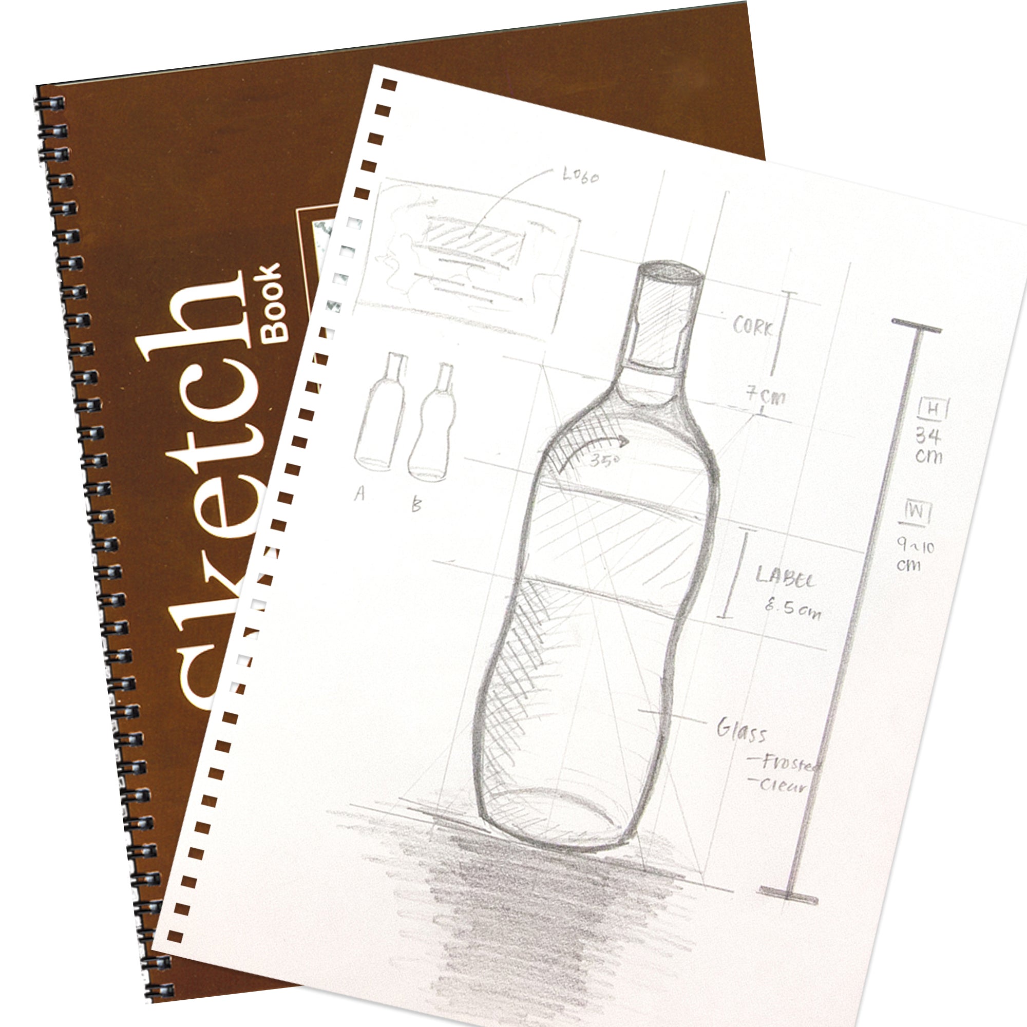 30 Ct. 8.5" X 11" Side Bound Spiral Sketch Book